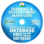 Indian Training & Development Managers  email and mobile number database free download