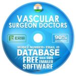 Indian Vascular Surgeon Doctors  email and mobile number database free download