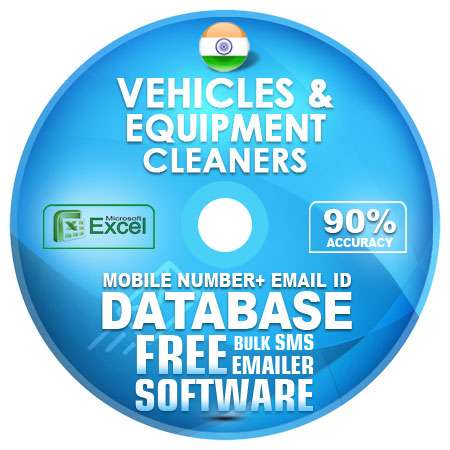 Indian Vehicles & Equipment Cleaners email and mobile number database free download