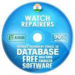 Indian Watch Repairers  email and mobile number database free download