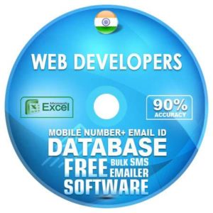 Indian Web Developers email and mobile number database free download