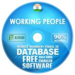 Indian Working People email and mobile number database free download