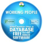 Indian Working People  email and mobile number database free download