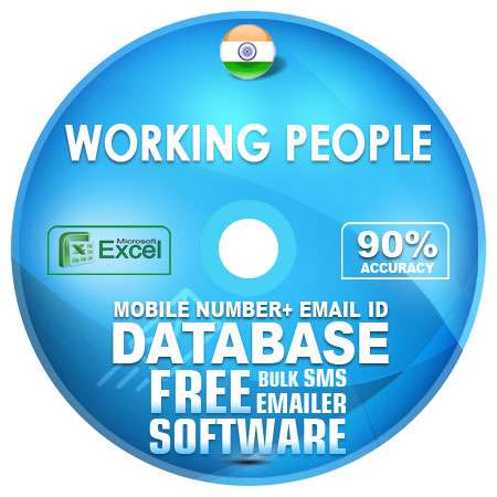 Indian Working People email and mobile number database free download