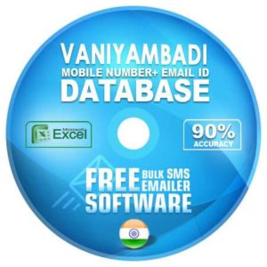 Vaniyambadi City email and mobile number database free download