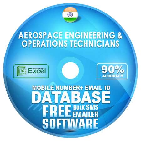 Indian Aerospace Engineering & Operations Technicians email and mobile number database free download