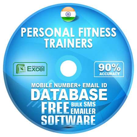 Indian Personal Fitness Trainers email and mobile number database free download