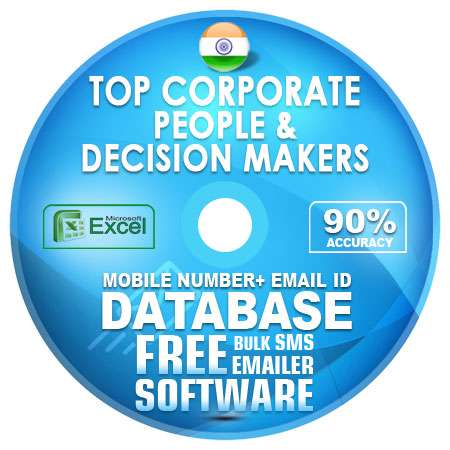 Indian Top Corporate People & Decision Makers email and mobile number database free download