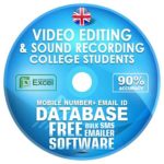 Video-Editing-&-Sound-Recording-College-Students-uk-database