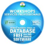 Indian Workshops Services Professionals  email and mobile number database free download